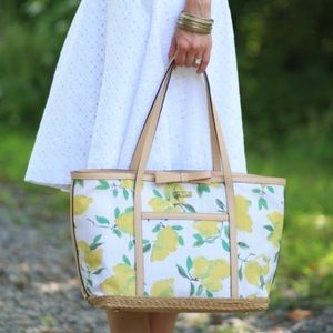 Kate Spade
Lemon Printed Canvas Capri Espadrille Francis Tote Bag